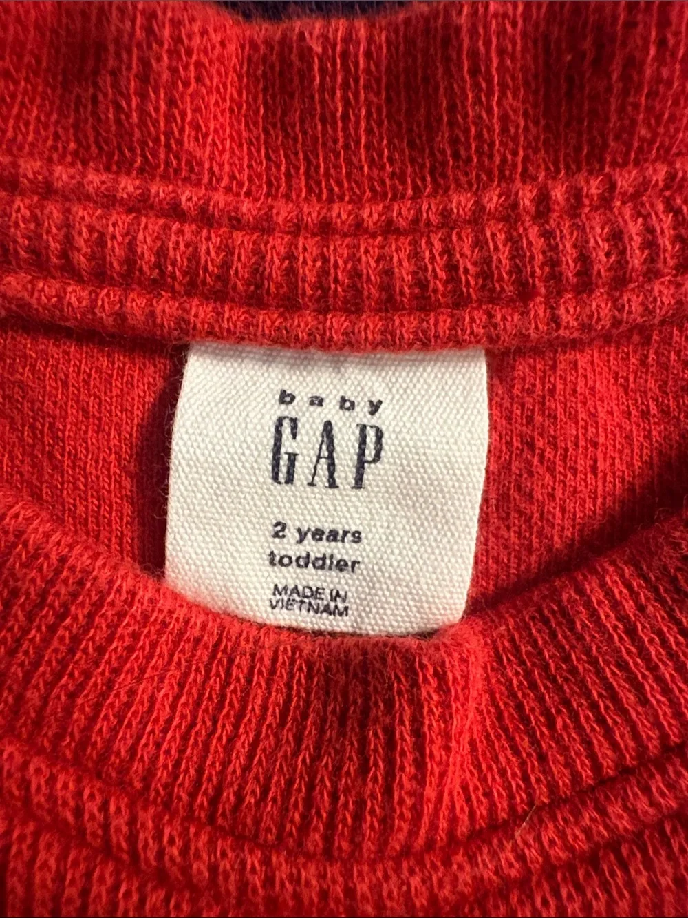 GAP Kids Red and Navy Striped Sweater, Size 2T